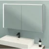 Spiegelschrank SPACE 120x70cm, LED verspiegelt schwarz