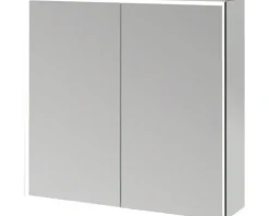 Spiegelschrank SPACE 75x70cm, LED verspiegelt schwarz