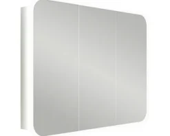 Spiegelschrank 3-türig 95x70cm soft weiß IP 44 (fremdkörper- und spritzwassergeschützt)