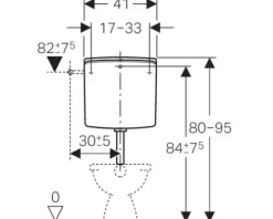 Spülkasten Geberit AP140 weiß verschraubter Deckel 140314111