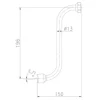 S-Rohrauslauf SUBRA 200 mm 1/2" verchromt