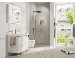 Stabhandbrause hansgrohe Pulsify E 100 1jet EcoSmart+ eckig 26 x 40 mm brushed bronze 24320140