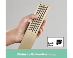 Stabhandbrause hansgrohe Pulsify E 100 1jet EcoSmart+ eckig 26 x 40 mm brushed bronze 24320140