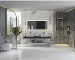 Stabhandbrause hansgrohe Pulsify E 100 1jet EcoSmart+ eckig 26 x 40 mm brushed bronze 24320140