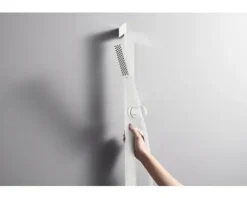 Stabhandbrause hansgrohe Pulsify E 100 1jet EcoSmart eckig 26 x 40 mm weiß matt 24320700