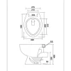 Stand-WC Tiefspüler ohne Spülrand manhattan glänzend ohne WC-Sitz