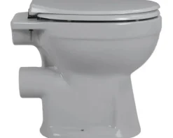 Stand-WC Tiefspüler ohne Spülrand manhattan glänzend ohne WC-Sitz