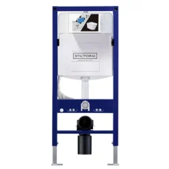 Stilform WC Vorwandelement mit Dusch-WC Anschluss Spülkasten 112 cm für Wand-WC