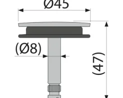 Stöpsel komplett Metall