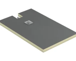 swisspor Befliesbares Duschelement swissporBOARD Doccia Integrato dezentral 100 x 160 x 7.5 cm DN 40 0,5 l/s Ablauf zur kurzen Seite 303465