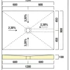 swisspor Befliesbares Duschelement swissporBOARD Doccia Integrato zentral 90 x 120 x 10 cm DN 50 0,8 l/s Ablauf zur kurzen Seite 303947