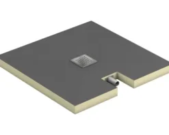 swisspor Befliesbares Duschelement swissporBOARD Doccia Integrato zentral 90 x 120 x 10 cm DN 50 0,8 l/s Ablauf zur kurzen Seite 303947