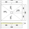 swisspor Befliesbares Duschelement swissporBOARD Doccia Integrato zentral 90 x 120 x 7.5 cm DN 40 0,5 l/s Ablauf zur kurzen Seite 303611