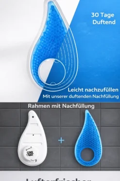 Synx Tools Lufterfrischer – Rahmen mit Klebeband – Minzduft – Fresh Drop – mit Schraublöchern