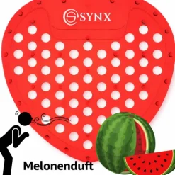 Synx Tools Urinalmatten mit Melonenduft – 30 Tage Duft – Vorteilspackung – 20 Stück