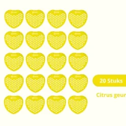 Synx Tools Urinalmatten mit Citrusduft – 30 Tage – Vorteilspack – 20 Stück