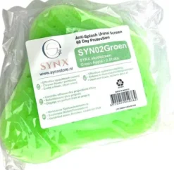 Synx Tools Urinalsieb mit Apfelduft – Grün – Anti-Splash – 2 Stück