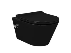 Taharet Dusch Wc 316 Schwarz Matt mit Sitz