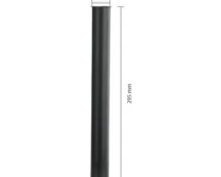 Tauchrohr für Waschtisch 295 x Ø32 mm schwarz matt 30.415.68