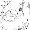 TECEneo Dusch-WC Taharet Kaltwasser mit Wc Sitz, weiß 9700207