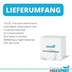 TECE Vorwandelement WC Drückerplatte weiß inkl. Zubehör Set