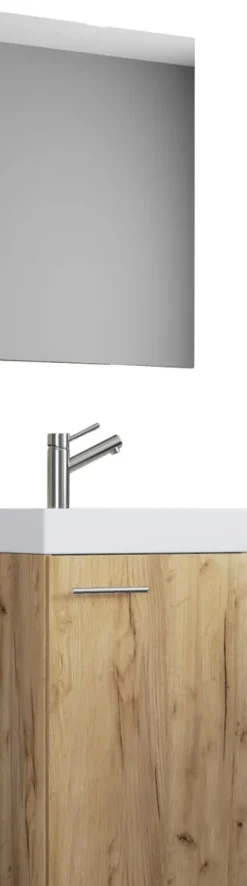 3-tlg Gäste WC Waschplatz Waschtisch Slito Spiegel