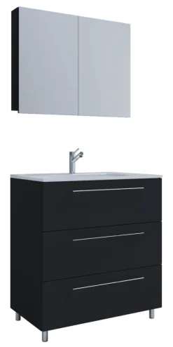 3-tlg. Waschplatz Waschtisch Badinos Schublade SP