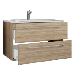 2-tlg. Waschplatz Waschtisch Badinos 2 Schublade