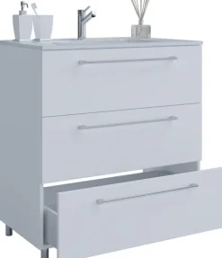 2-tlg. Waschplatz Waschtisch Badinos 3 Schublade