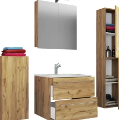 5-tlg. Waschplatz Waschtisch Badinos Schublade SC