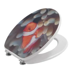 Toilettendeckel mit 3D-Fisch