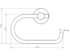Toilettenpapierhalter Lenz Pisa chrom