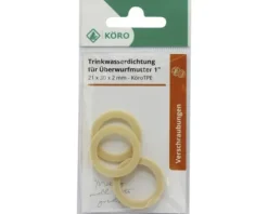 TPE-Ring 21 x 30 x 2 mm 70 Sh.A für Verschraubung 1/2