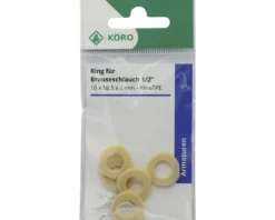 TPE-Ring 10 x 18,5 x 2 mm mit Lippen für Brauseschlauch 1/2"