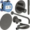 Unterputz Duschsystem mit Hand- und Kopfbrause Ideal Standard schwarz A7573XG
