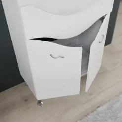 Unterschrank, Keramikwaschtisch, Spiegel, LED – Beleuchtung, Hängeschrank, bodenstehend | Easy
