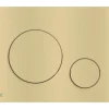 veporit Betätigungsplatte ROUND Platte gold matt / Taster gold matt mit Anti-Fingerprint und Antibakteriell