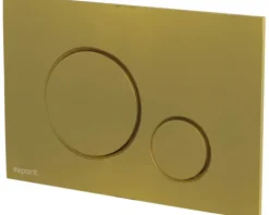 veporit Betätigungsplatte ROUND Platte gold matt / Taster gold matt mit Anti-Fingerprint und Antibakteriell