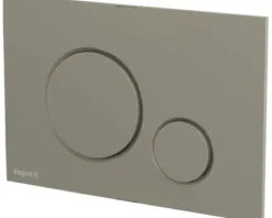 veporit Betätigungsplatte ROUND Platte nickel matt / Taster nickel matt mit Anti-Fingerprint und Antibakteriell