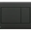 veporit Betätigungsplatte CLASSIC Platte schwarz matt / Taster schwarz matt mit Anti-Fingerprint und Antibakteriell