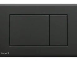 veporit Betätigungsplatte CLASSIC Platte schwarz matt / Taster schwarz matt mit Anti-Fingerprint und Antibakteriell