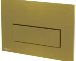 veporit Betätigungsplatte SQUARE Platte gold matt / Taster gold matt mit Anti-Fingerprint und Antibakteriell