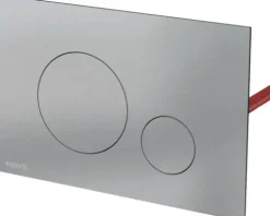veporit Betätigungsplatte ROUND Platte aluminium gebürstet / Taster aluminium gebürstet