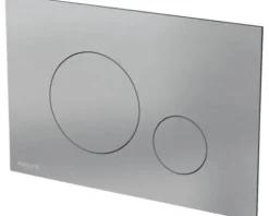 veporit Betätigungsplatte ROUND Platte aluminium gebürstet / Taster aluminium gebürstet