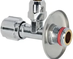 veporit. Eckventil 1/2" AG selbstdichtend chrom, DVGW geprüft