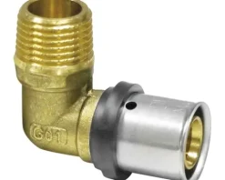 veporit. Pressfitting Winkel Connect 90° TH und U-Kontur 20 mm x 1/2"AG für Verbundrohr