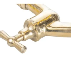 veporit. Auslaufventil 1/2" mit Knebelgriff messing poliert