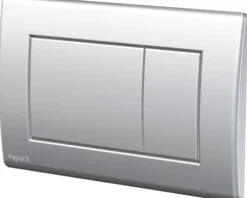 veporit Betätigungsplatte CLASSIC Platte chrom matt / Taster chrom matt mit Anti-Fingerprint und Antibakteriell