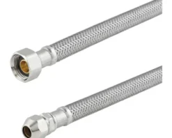 veporit Flexschlauch 3/8" IG x 1/4" AG mit Quetschverschraubung 8 mm x 300 mm DVGW geprüft