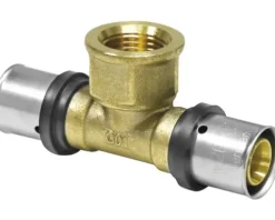 veporit. Pressfitting T-Stück Connect TH und U-Kontur 16 x 1/2"IG x 16 mm für Verbundrohr